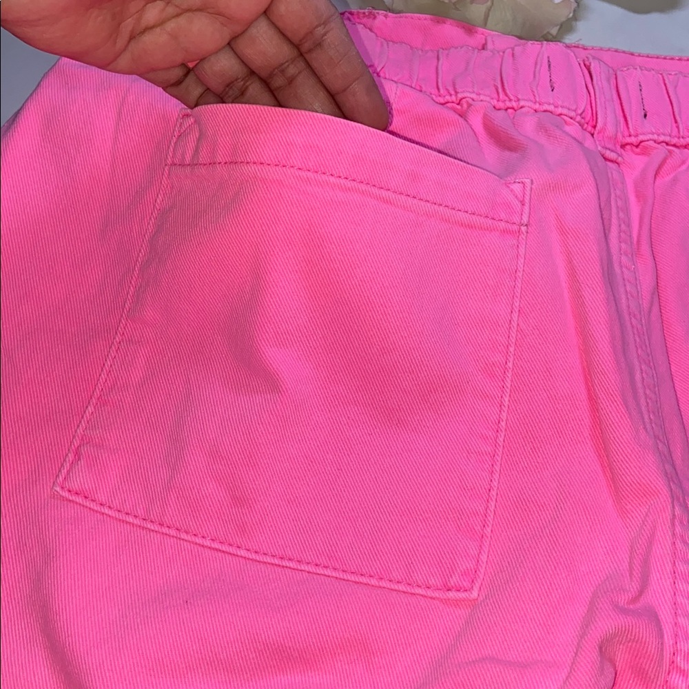 GAP High Rise Waist Neon Pink Women's Shorts Size XL - Picture 7 of 13
